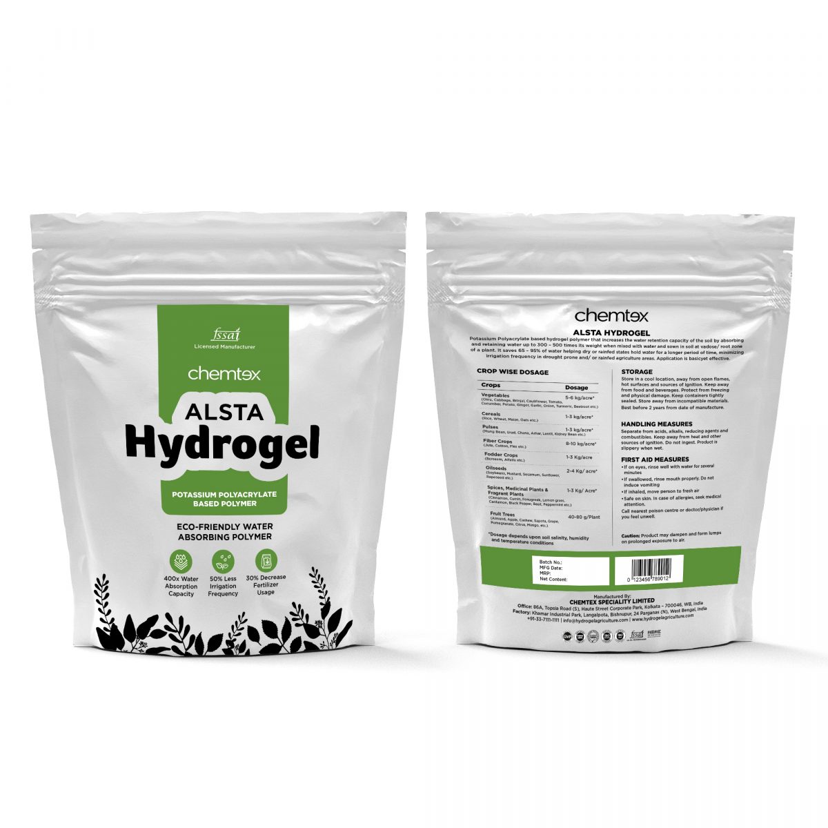 Chemtex Alsta Agriculture Hydrogel Polymer – 900gms - Image 3